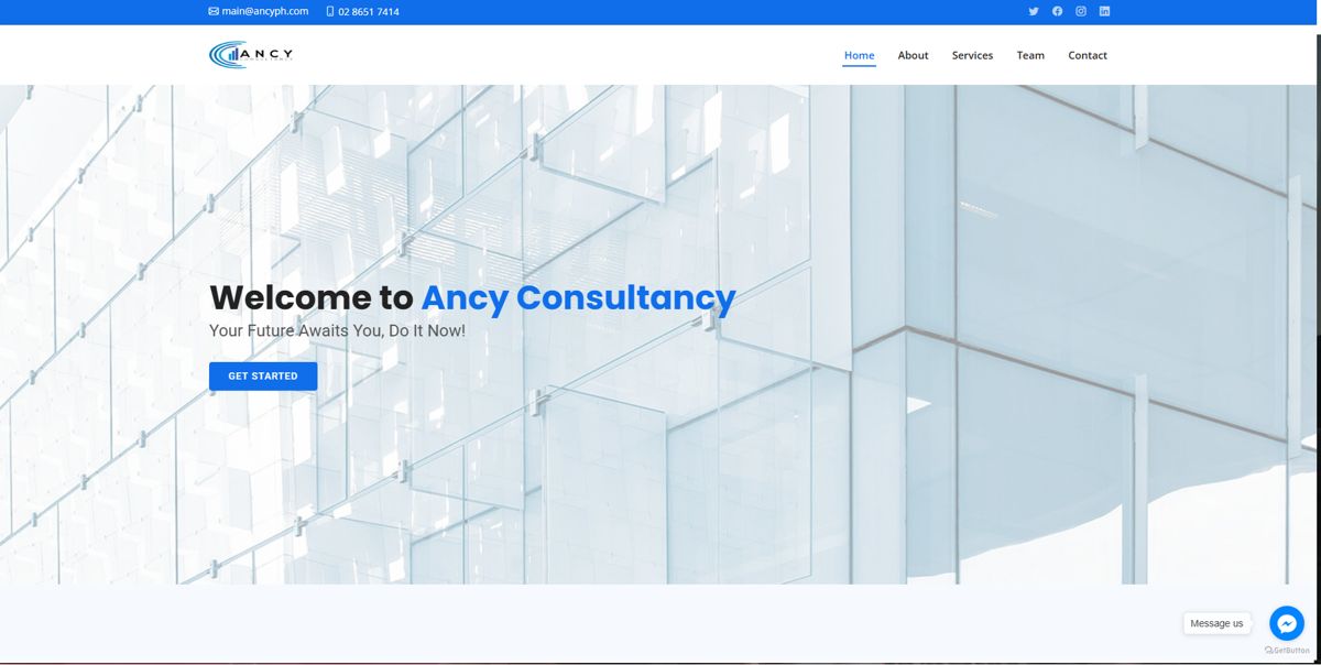 Ancy Consultancy website